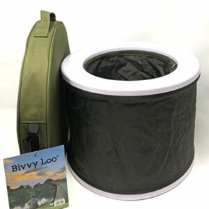 Bivvy Loo Campingtoilette, tragbar, faltbar, max Tragfähigkeit ca. 140 kg, für Camping, Angeln