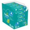 Pampers Fresh Clean Baby Feuchttücher, 1200 Tücher (15 x 80) Mit Frischem Duft, Dermatologisch Getestet, Baby Erstausstattung Für Neugeborene